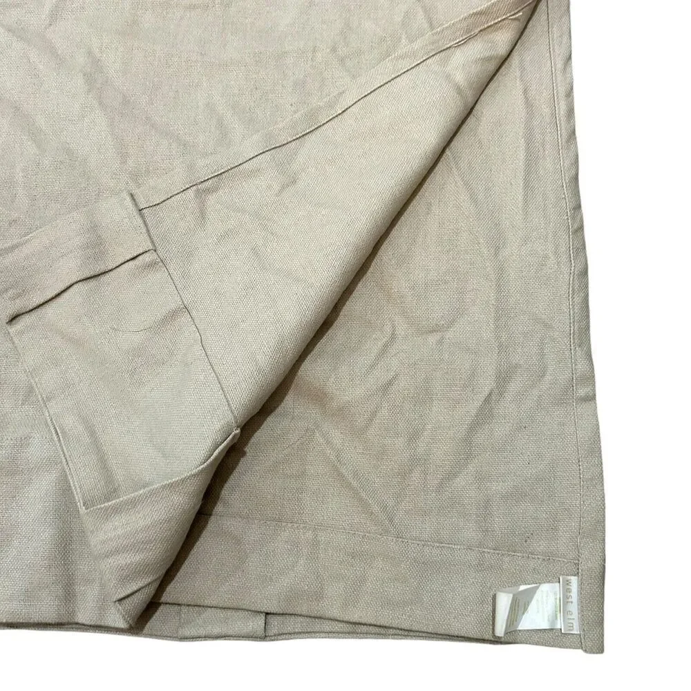 West Elm Natural Beige Curtain Panel 48
